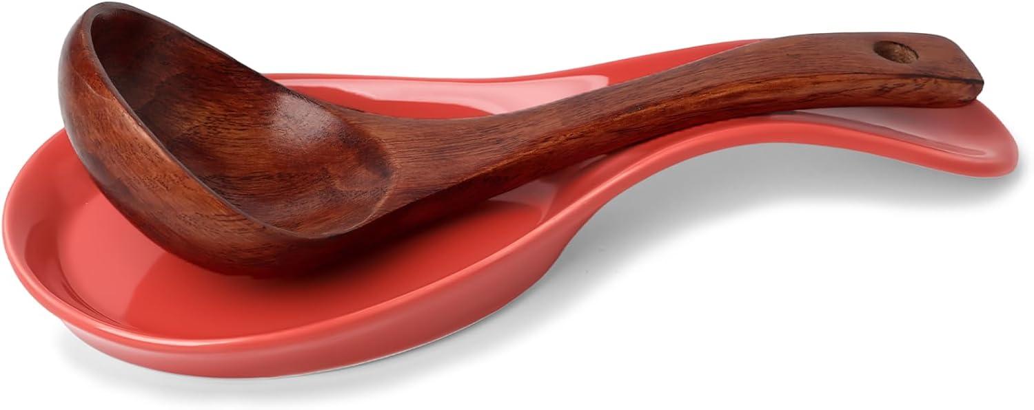 Red Barrel Studio® Newmont Ceramic / Porcelain Oval Spoon Rest