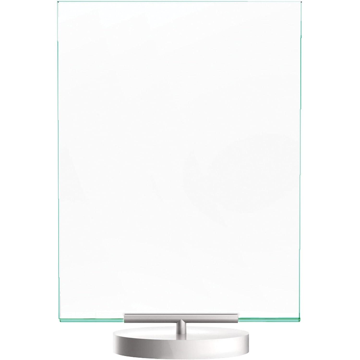 Silver and Clear Rotating 5x7 Desktop Sign Holder