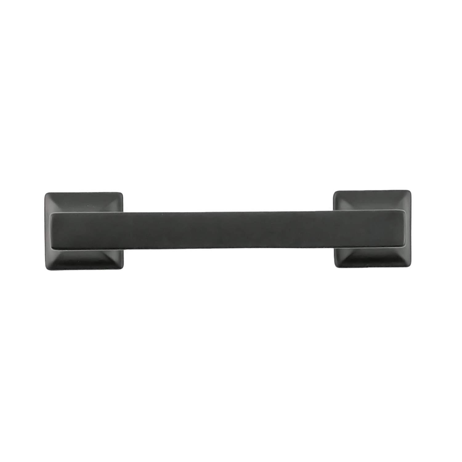 Hickory Hardware Studio Collection Pull - 3-3/4" Center to Center Cabinet Pull Matte Black - Transitional Hardware for Drawers & Cabinets