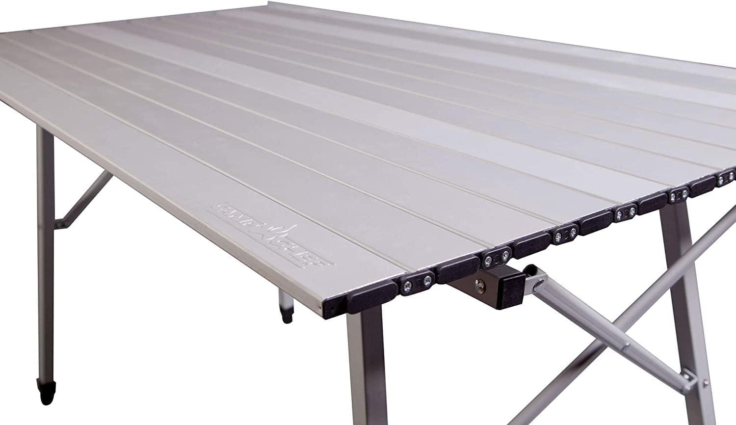 Camp Chef Mesa Aluminum Camp Table, CT48A, 48" x 27" Table Top Dimensions, Adjustable 27-39" Height