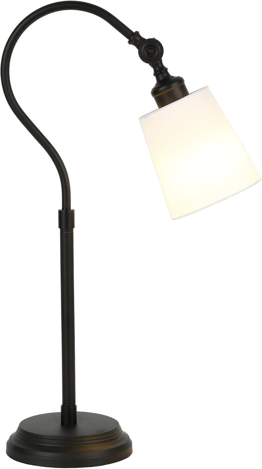 Harland 25" Blackened Bronze Smart Arc Table Lamp