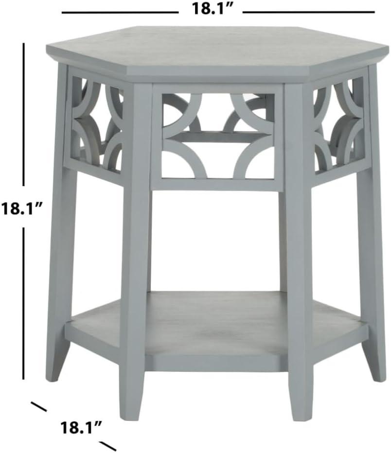 Connor Hexagon End Table  - Safavieh