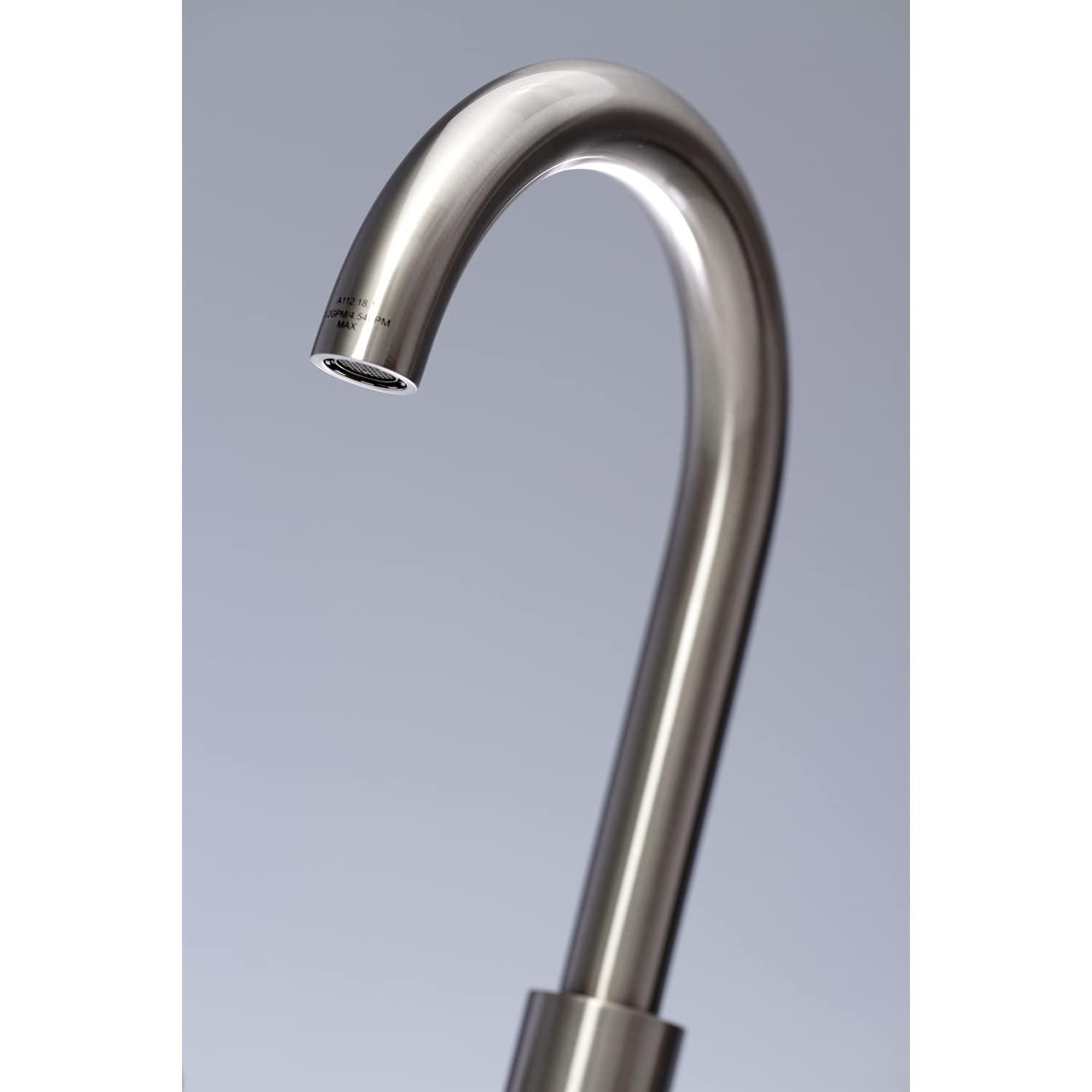 Kingston Brass Concord Two-Handle 3-Hole Deck Mount Widespread Bathroom Faucet with Brass Pop-Up Drain