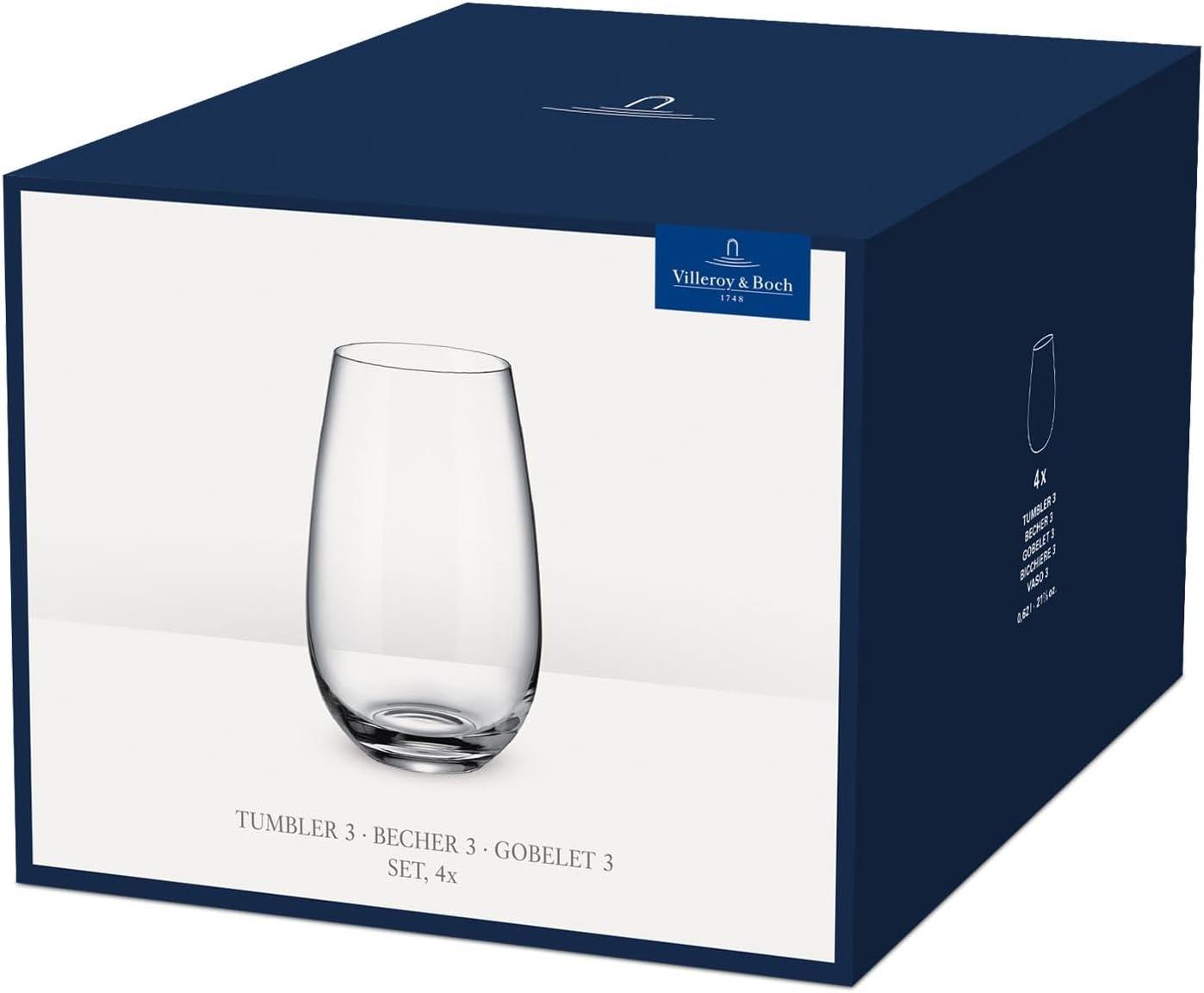 Villeroy & Boch Entrée Set/4 5.5" Crystal Drinking Glasses