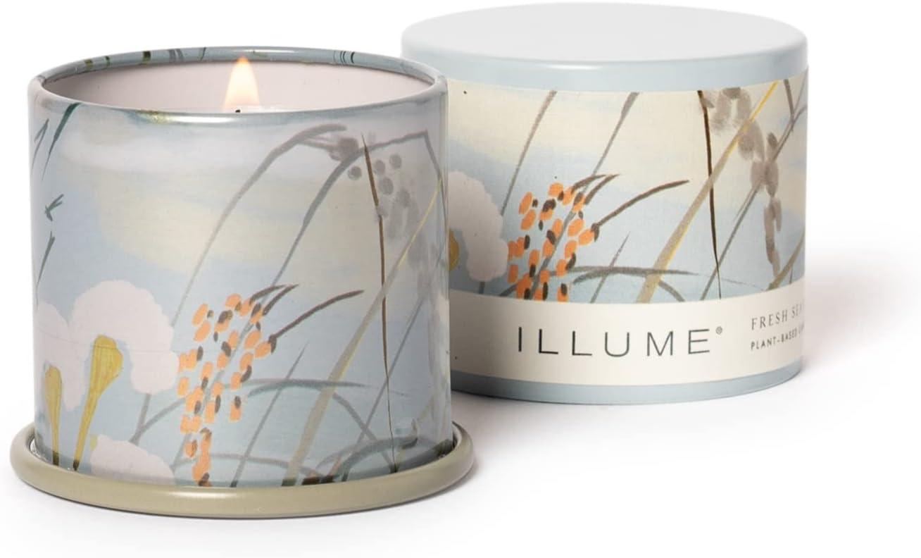 ILLUME Beautifully Done Essentials Fresh Sea Salt Statement Glass Scented Candle