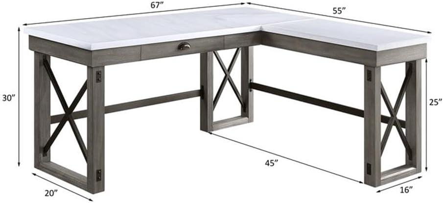 67" Talmar Writing Desk - Acme Furniture