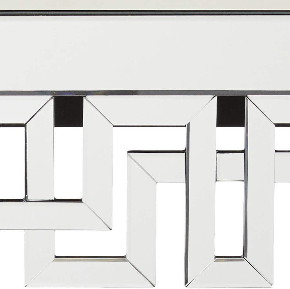 Meridian Furniture Aria Mirrored Geometric Designed Console Table