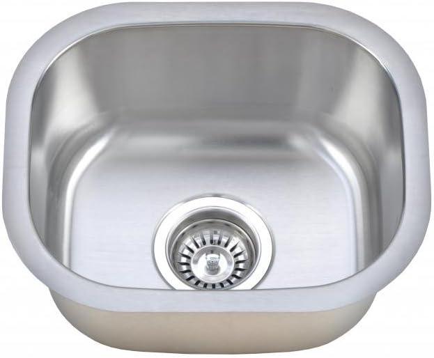 Craftsmen Series 15'' L Undermount Single Bowl Stainless Steel Kitchen Sink