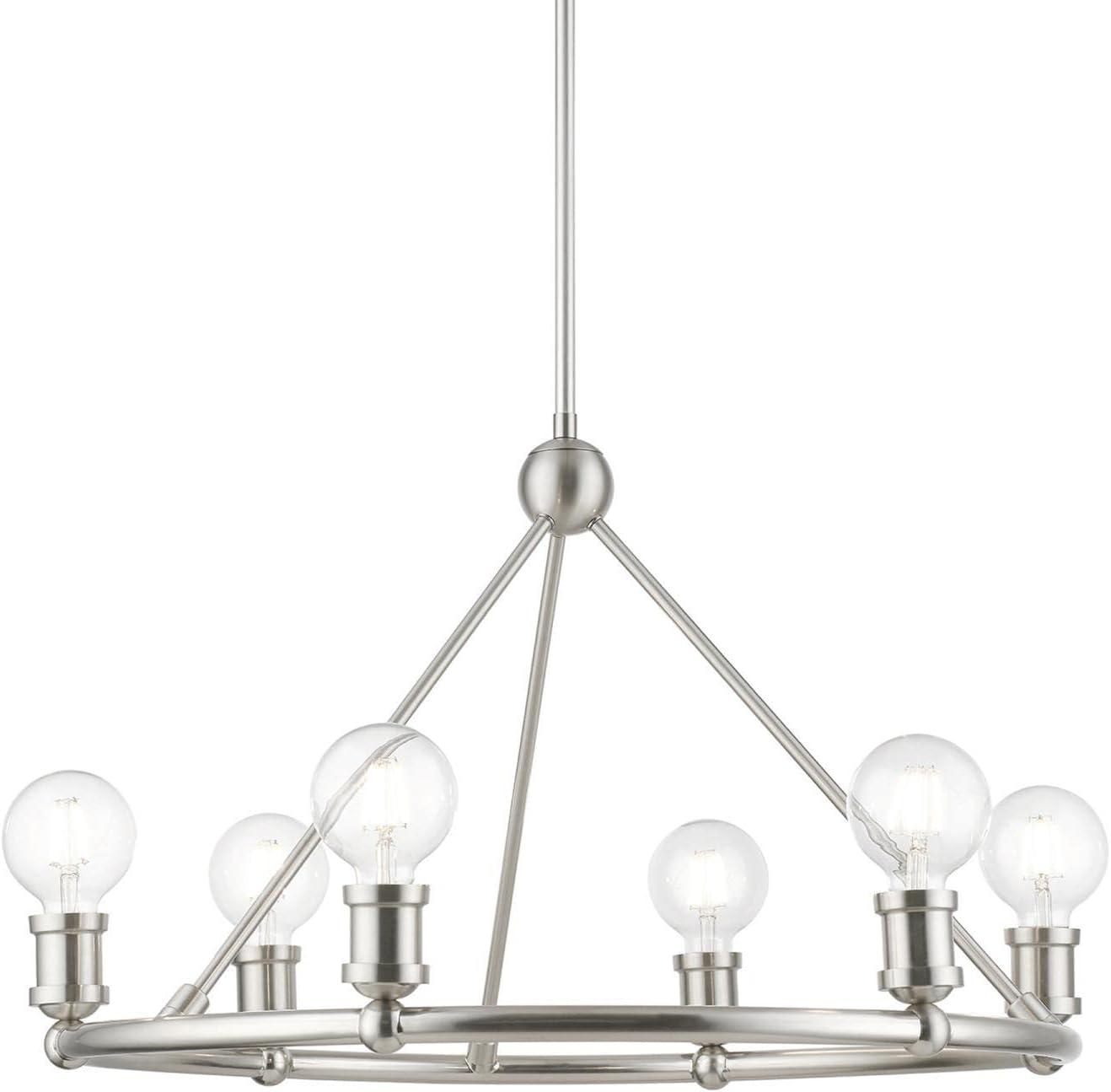 Livex Lighting Lansdale 6 - Light Chandelier in  Brushed Nickel