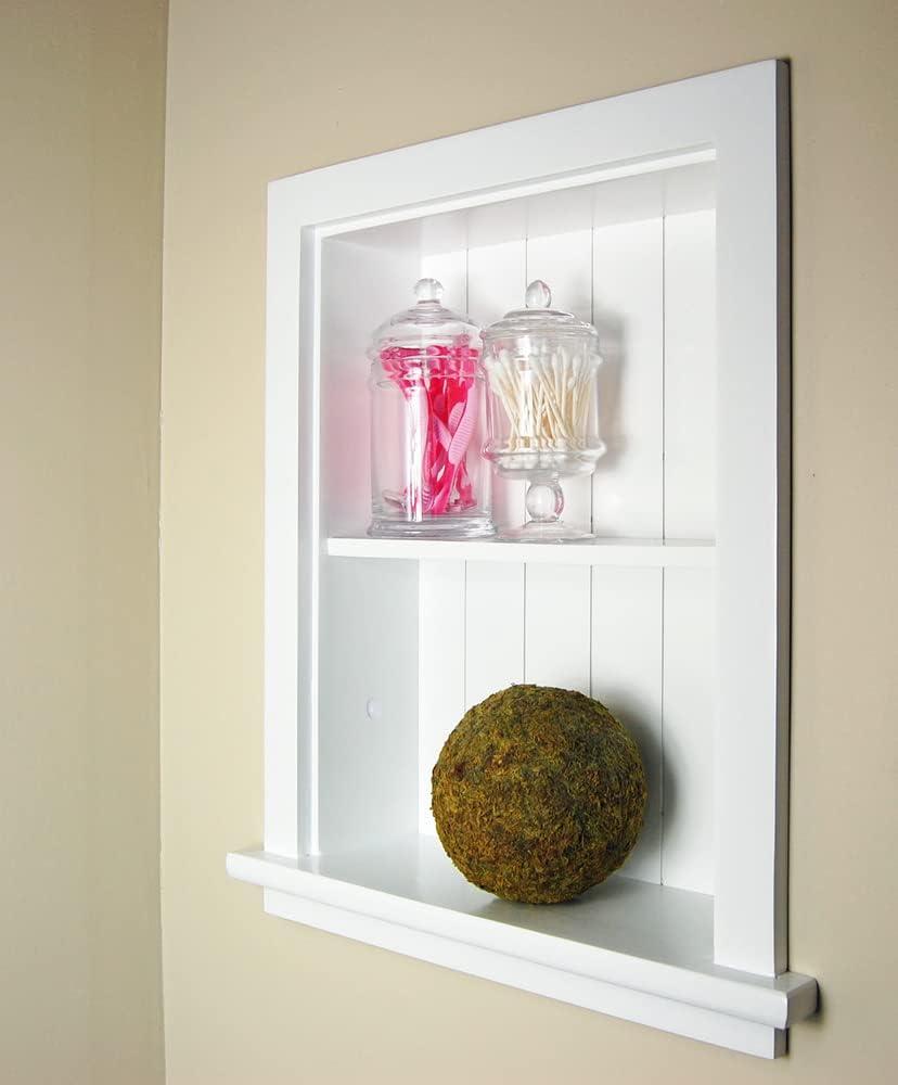 Fox Hollow Furnishings Fox Hollow Furnishings Recessed Wall Shelf with Adjustable Shelves