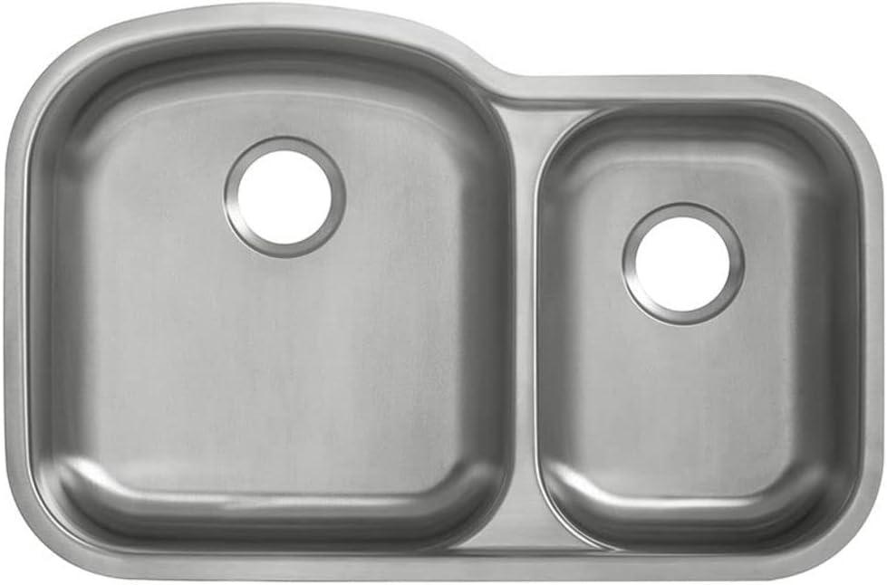 Toulouse 32 x 21 Stainless Steel, Dual Basin, Undermount Kitchen Sink