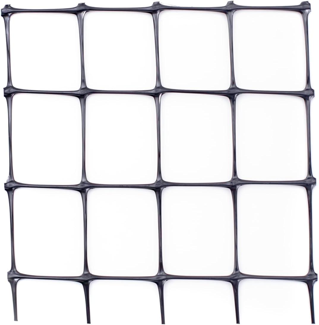 Black UV-Treated Mesh Plastic Deer Fence, 7.5-Ft x 100-Ft