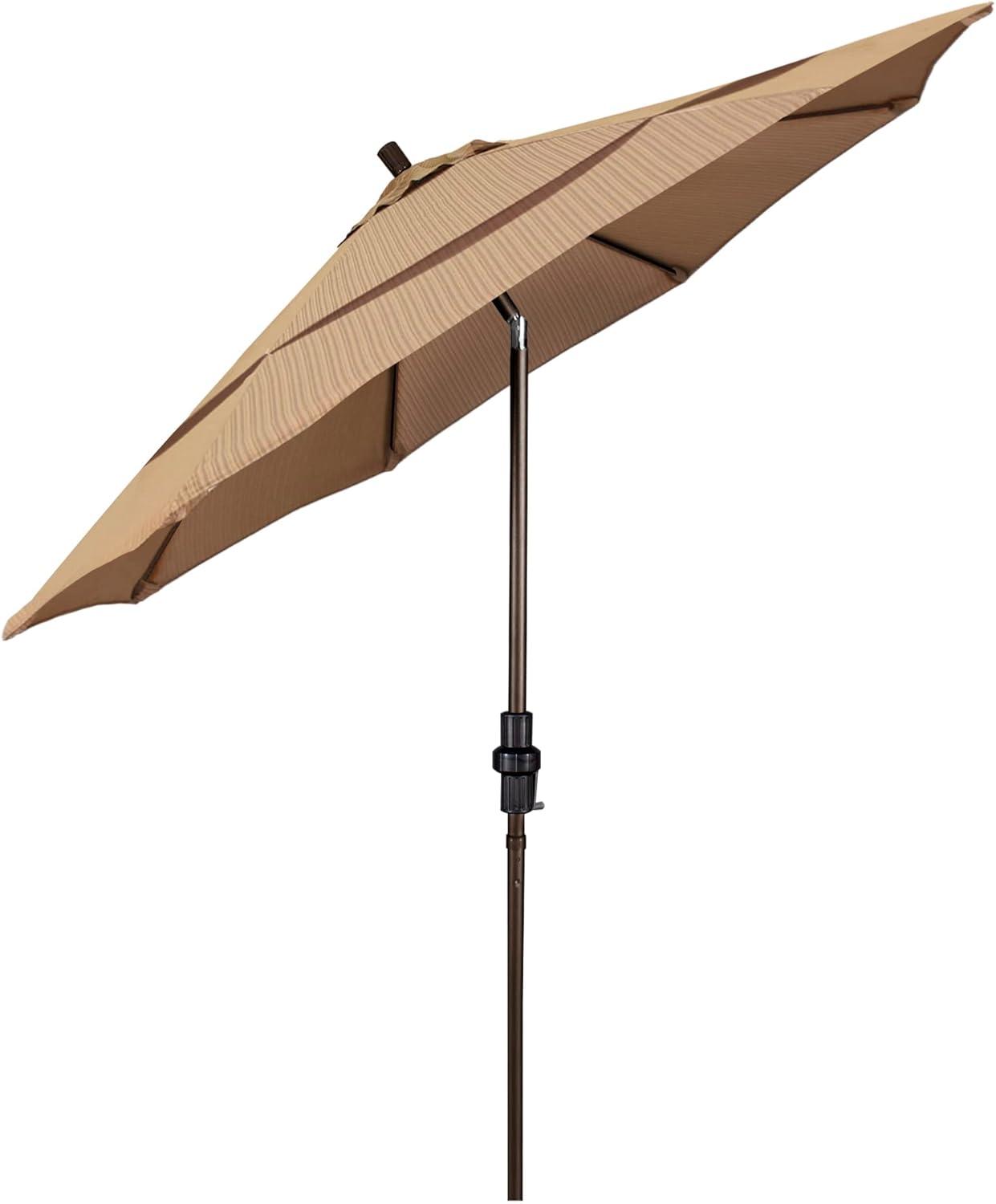 11 ft. Bronze Aluminum Patio Umbrella with Terrace Sequoia Canopy