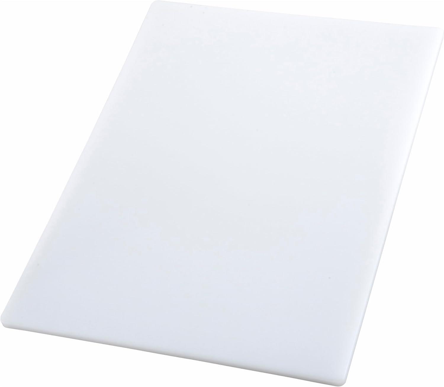 Winco Winco Heavy-Duty Plastic Cutting Board, 18" X 24" X 1/2", White