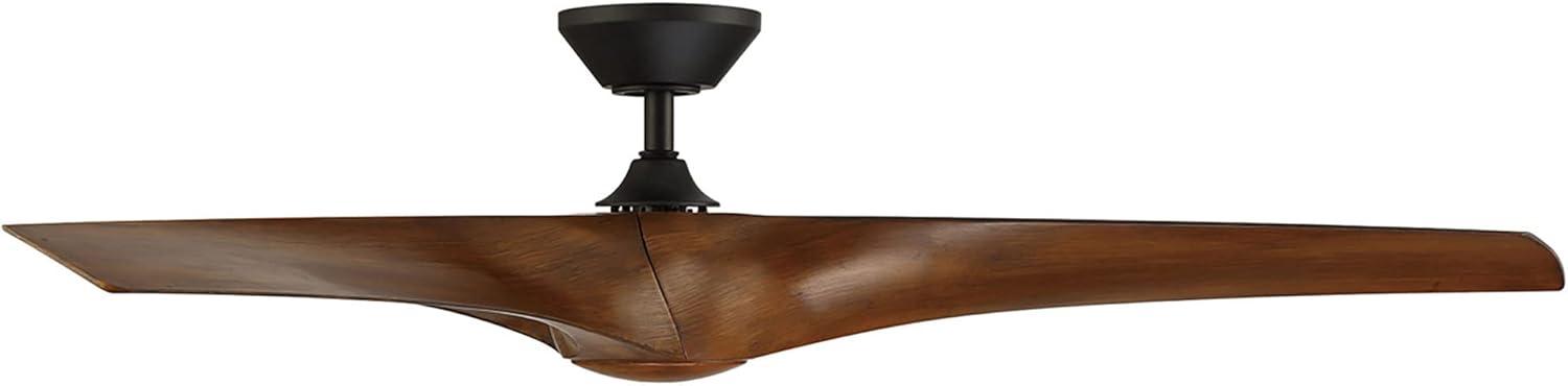 Zephyr 3 - Blade Outdoor/Indoor Smart Ceiling Fan with 2700K-3000K-4000K-5000K Selectable LED Light Kit and Remote Control Included