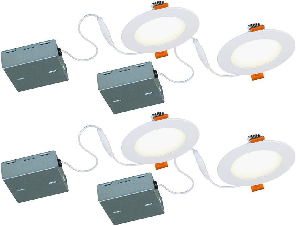 4.5'' Dimmable Air-Tight IC Rated Standard Recessed Lighting Kit