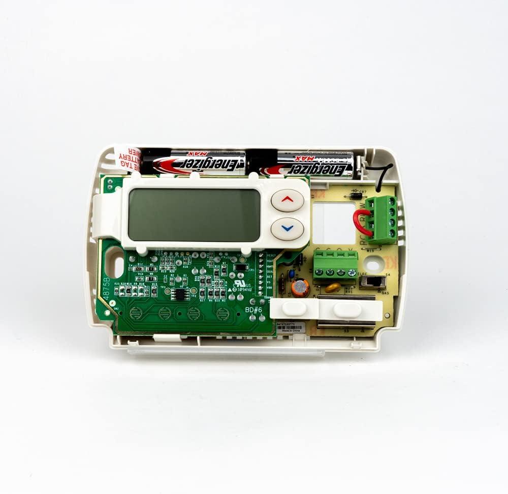 White-Rodgers 1F86-344 White LCD Battery Thermostat