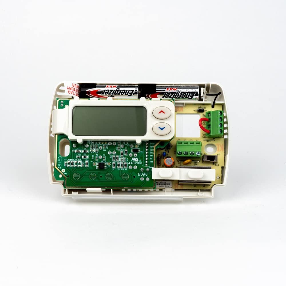 White-Rodgers 1F86-344 White LCD Battery Thermostat