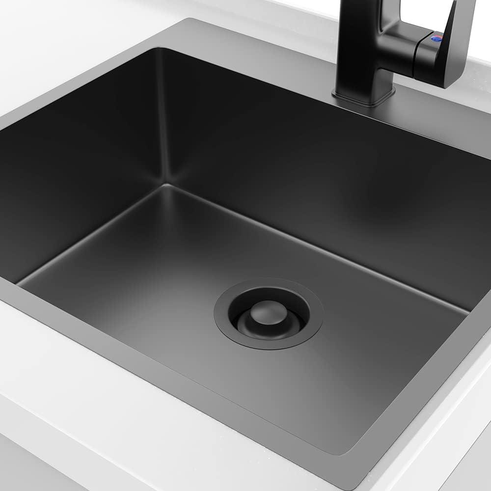 Black Stainless Steel Garbage Disposal Sink Flange and Stopper