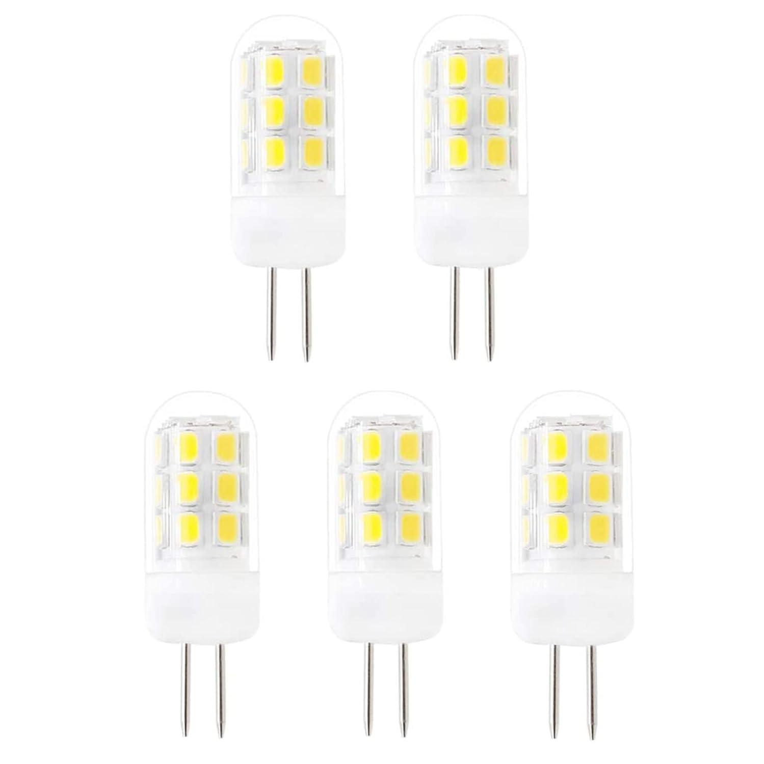G4 LED Bulb 120V Bi-Pin Base, 3W Soft Warm White 3000K, Replaces 30W-35W Halogen for Under Cabinet, Ceiling, Wall, and Puck Lights