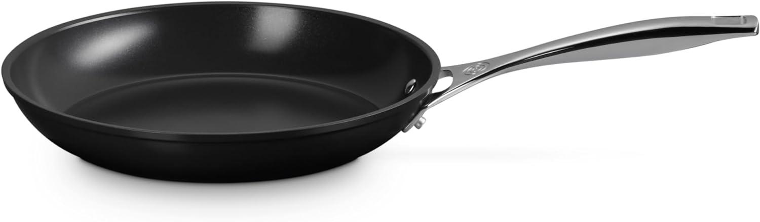 10" Black Aluminum Non-stick Ceramic Fry Pan with Lid