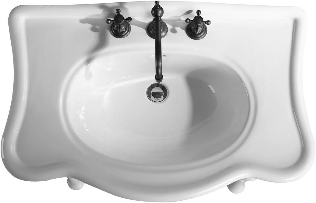 The Renovators Supply Inc. 19'' Gloss Specialty Bathroom Sink with Overflow