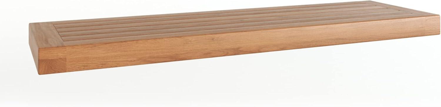 EcoChic Teak Oil 30'' Single Shelf - Handcrafted Wall Elegance