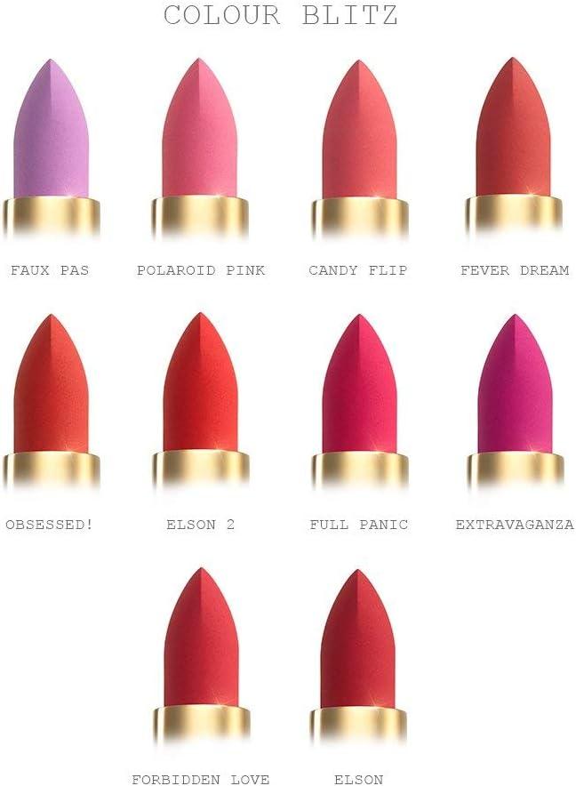 Elson Blue Red Matte Moisturizing Lipstick Stick