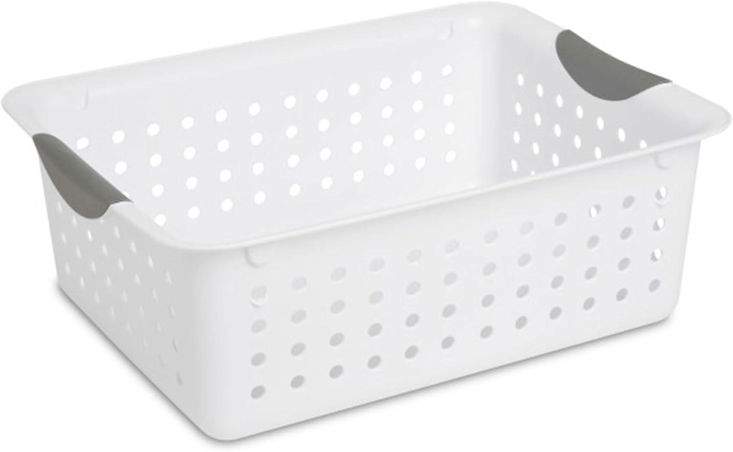 Sterilite Deep & Medium Ultra Plastic Storage Bin Organizer Basket Pair | Wayfair