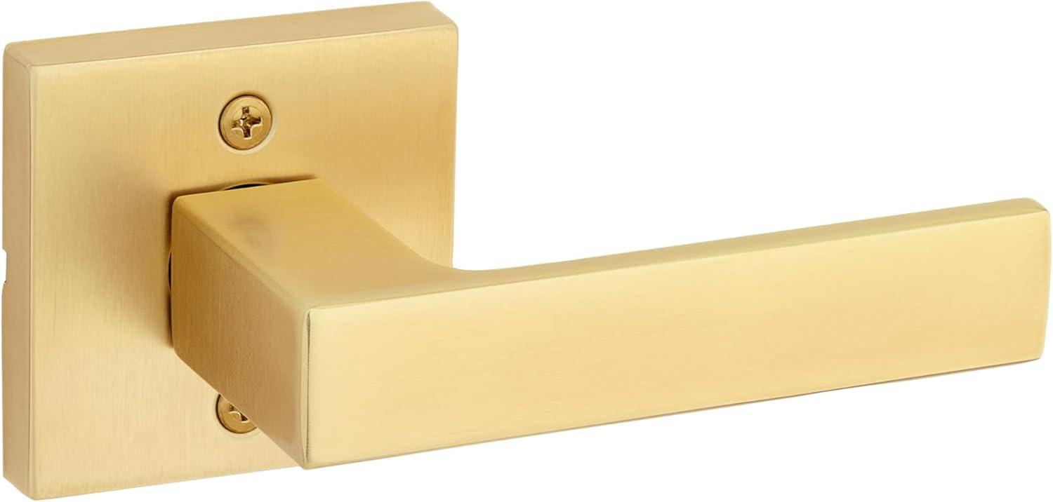 Kwikset 788Salsqt Singapore Non-Turning One-Sided Dummy Door Lever - Brass