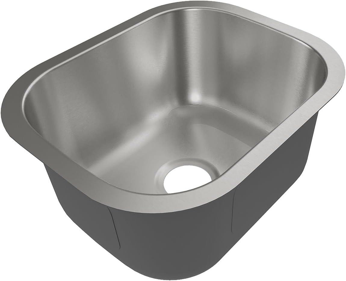 15'' L Undermount Single Bowl Stainless Steel Kitchen Sink