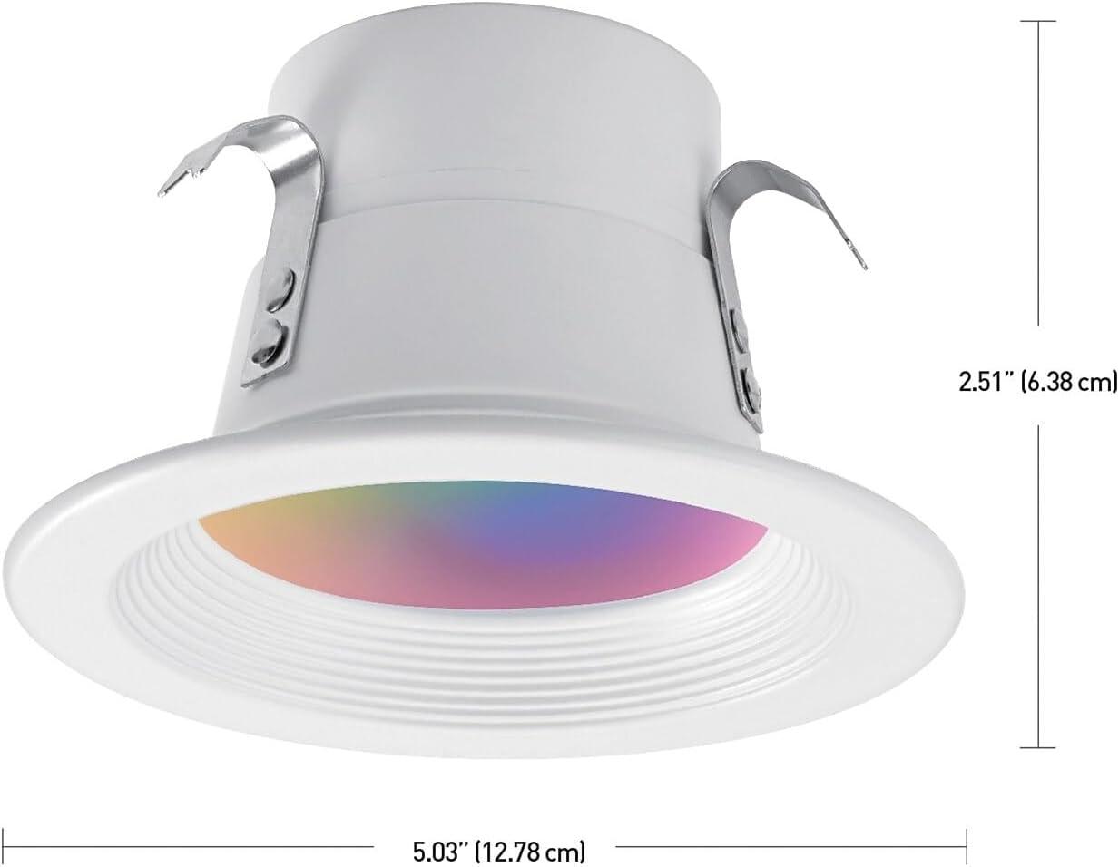 4'' Tunable Color Temperature Air-Tight IC Rated Recessed Lighting Kit