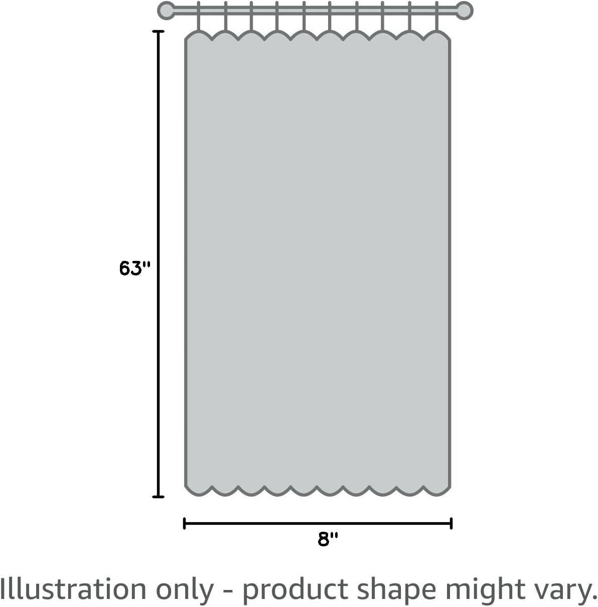 Set of 2 63"x50" Persis Twisted Tab Voile Sheer Window White: Madison Park Curtain Panels, Transitional Style