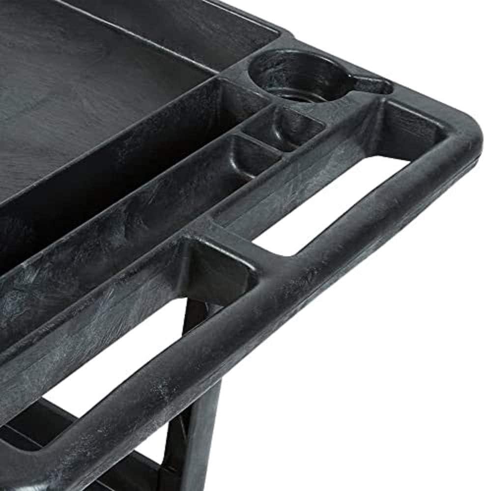 Rubbermaid Heavy Duty 2-Shelf Utility Cart With Lipped Shelf Medium