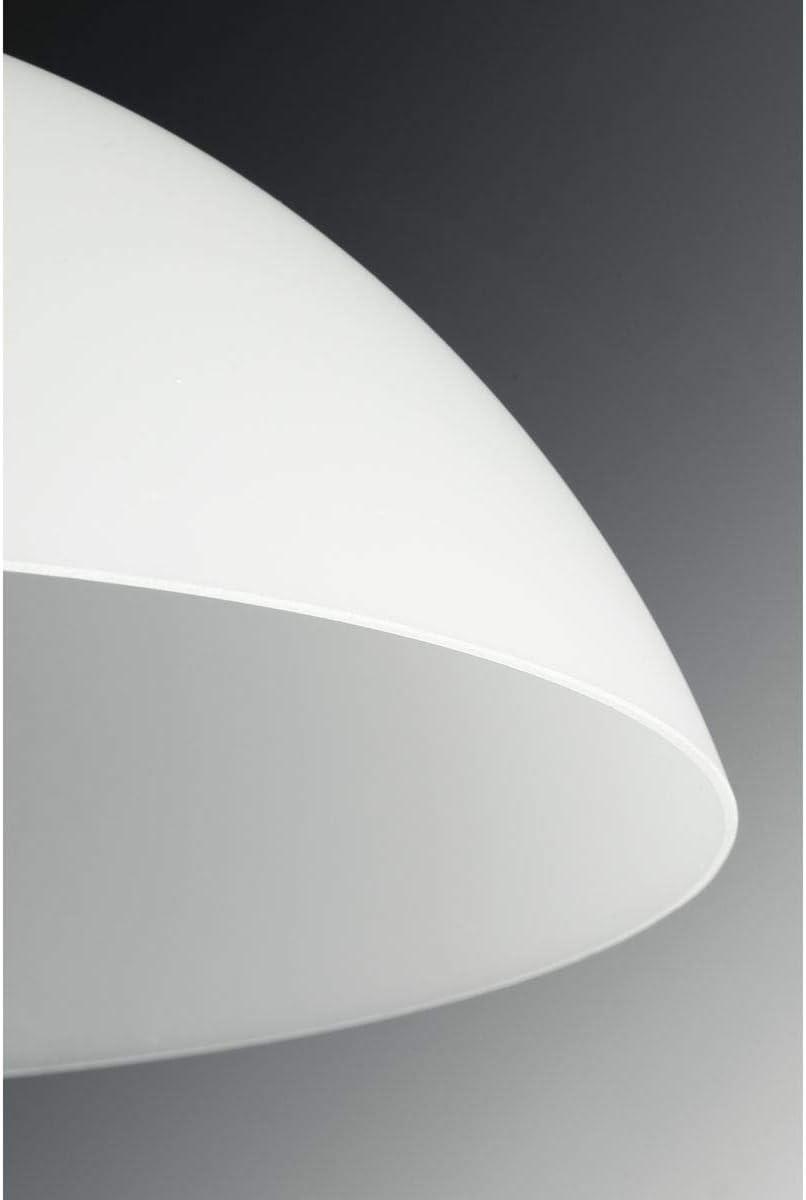 Progress Lighting, Classic Collection, 1-Light Pendant, Brushed Nickel, Etched Glass Shade