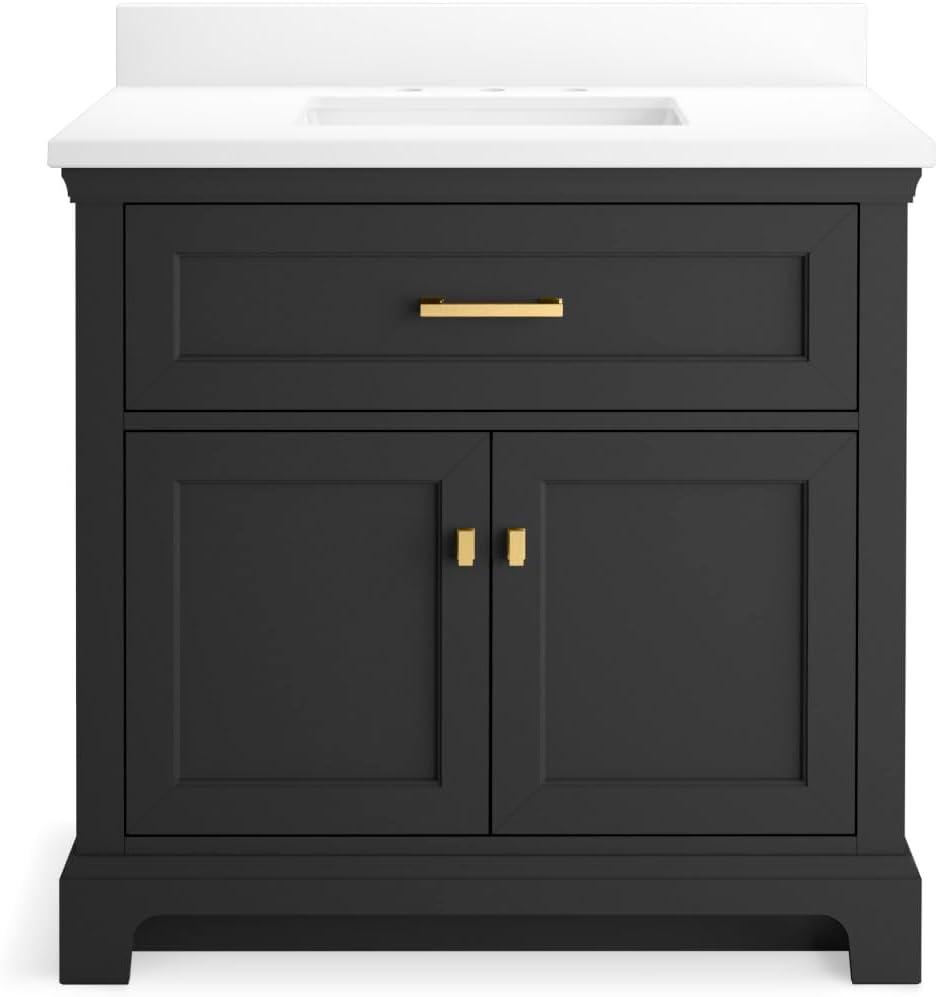 Charlemont 36 In. Bathroom Vanity Cabinet With Sink And Quartz Top