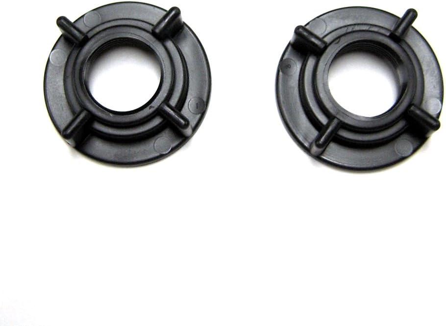 Black Plastic Coarse Thread Jumbo Mounting Nuts, 2-Pack