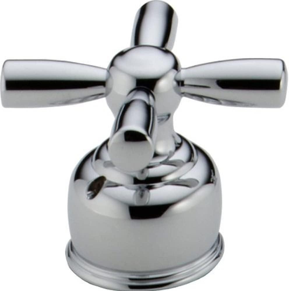 Polished Chrome Modern Cross Handles for Roman Tub Faucets