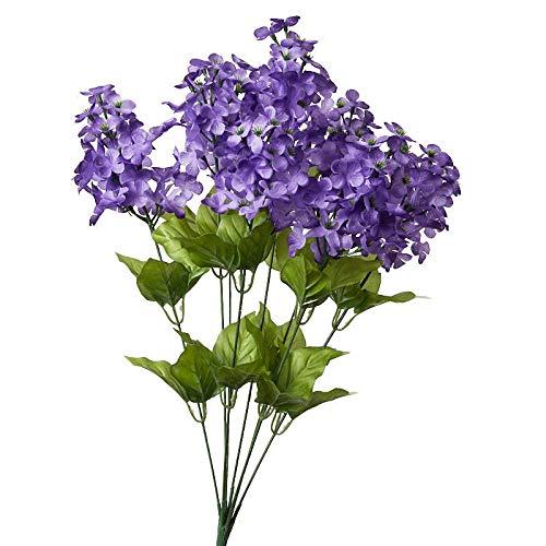 Silk Purple Lilac Bush - for Spring/Summer Decor & Flower Arrangements - Factory Direct Craft