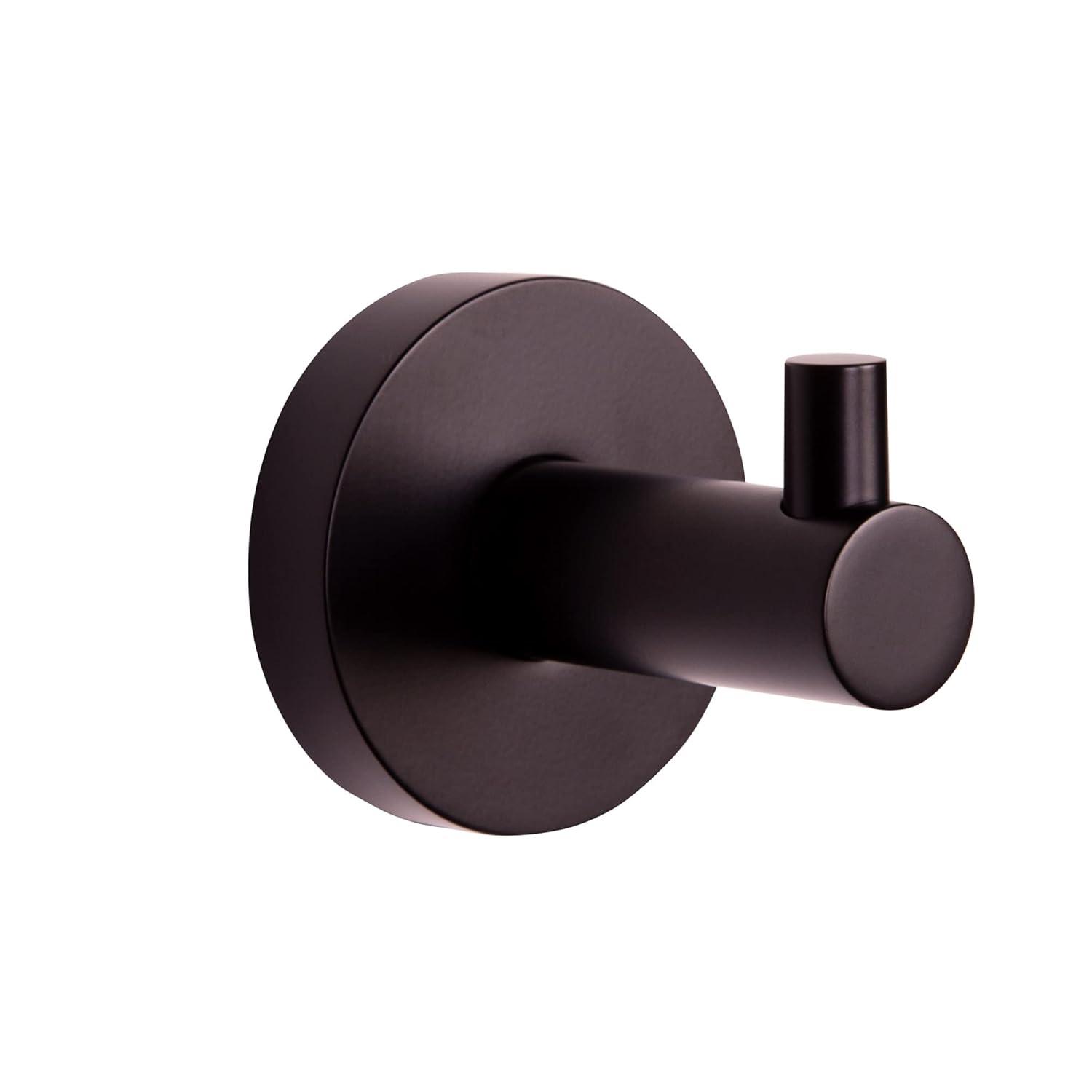 Kelton & Robe Hook for Bathroom, Matte Black