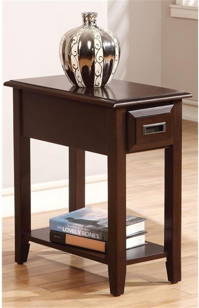 Astounding Side Table Dark Cherry Brown - Saltoro Sherpi