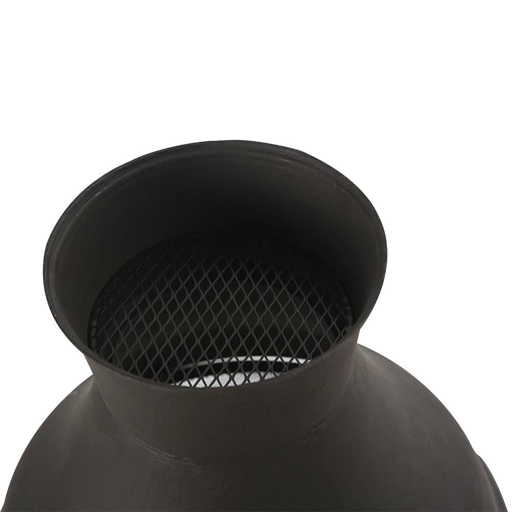 Heatmaxx Round Cast Iron Wood Burning Smokeless Chimnea