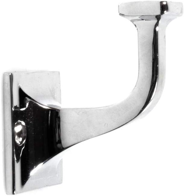 Chrome Metal Single Prong Decorative Wall Hook