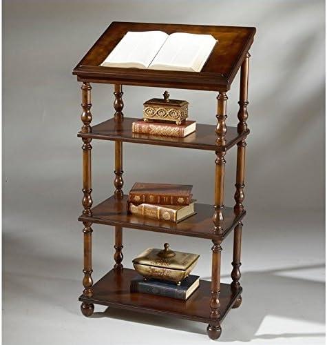 Plantation Cherry Traditional Rectangular Library Stand