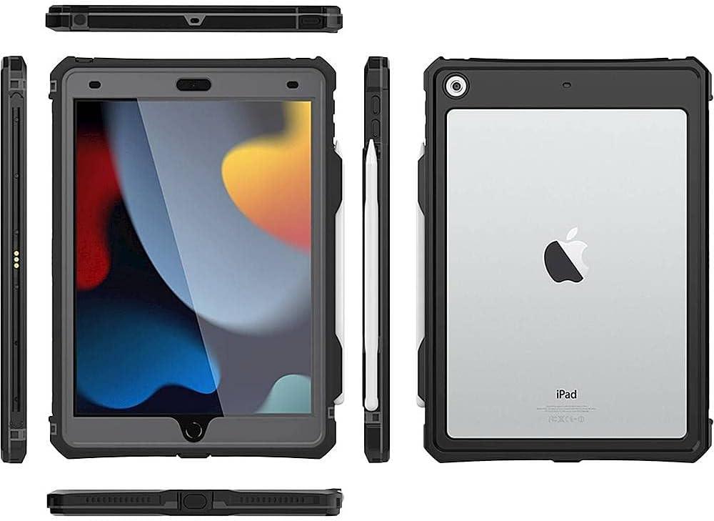 SaharaCase Water-Resistant Case for Apple iPad 10.2" (9th Generation 2021) Black (TB00084)