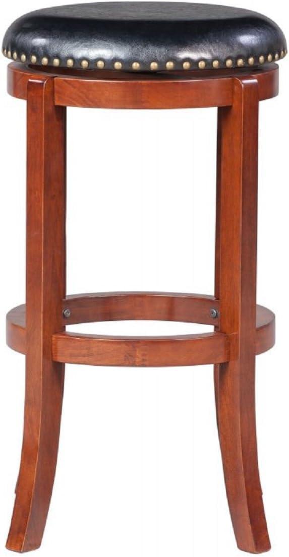 Boraam Cordova Bar Height Swivel Backless Bar Stool - Cherry