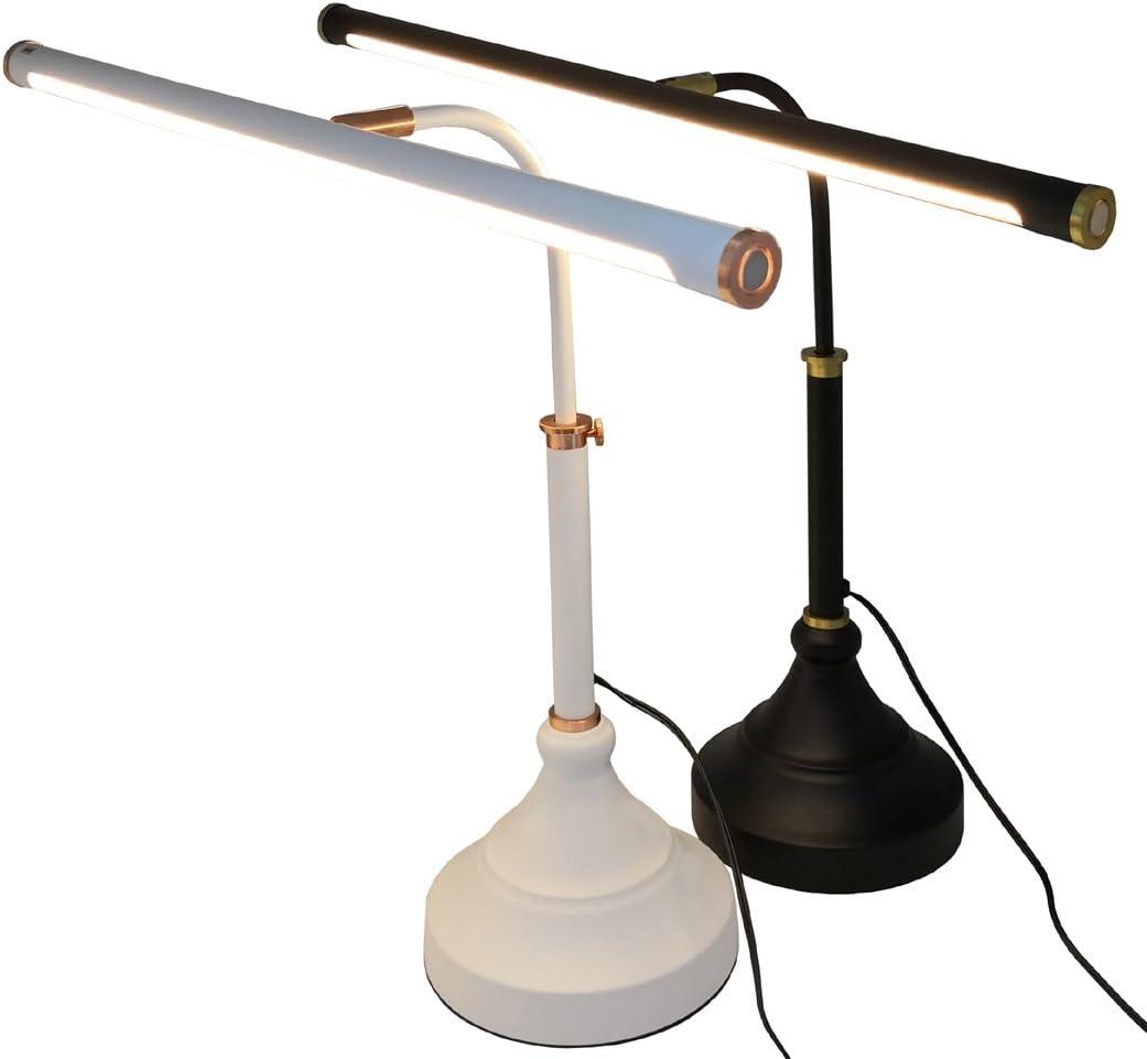 Adjustable Black and Gold LED Piano Desk Lamp