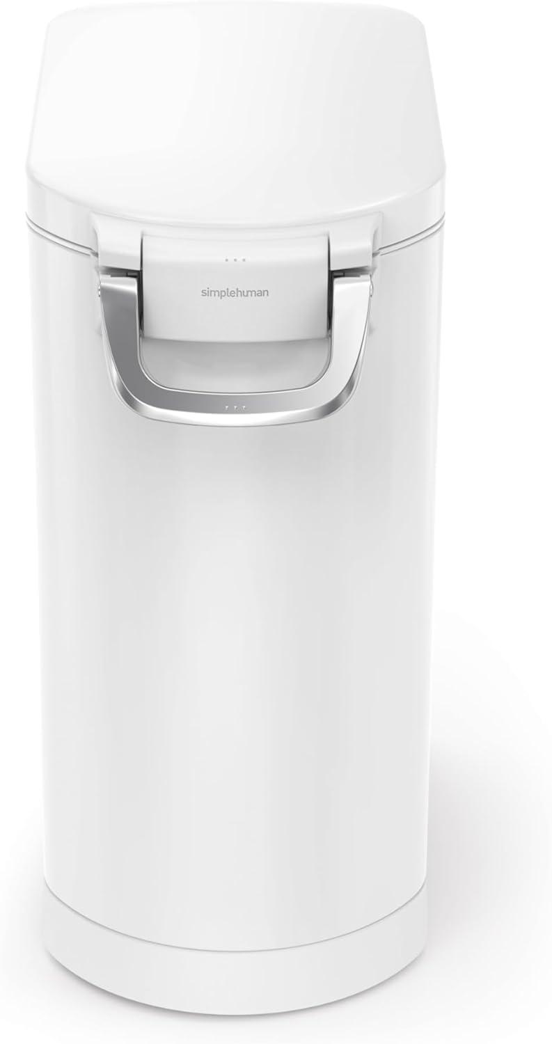 simplehuman Pet Food Storage Container Stainless Steel for Dog Food, Cat Food, and Bird Feed