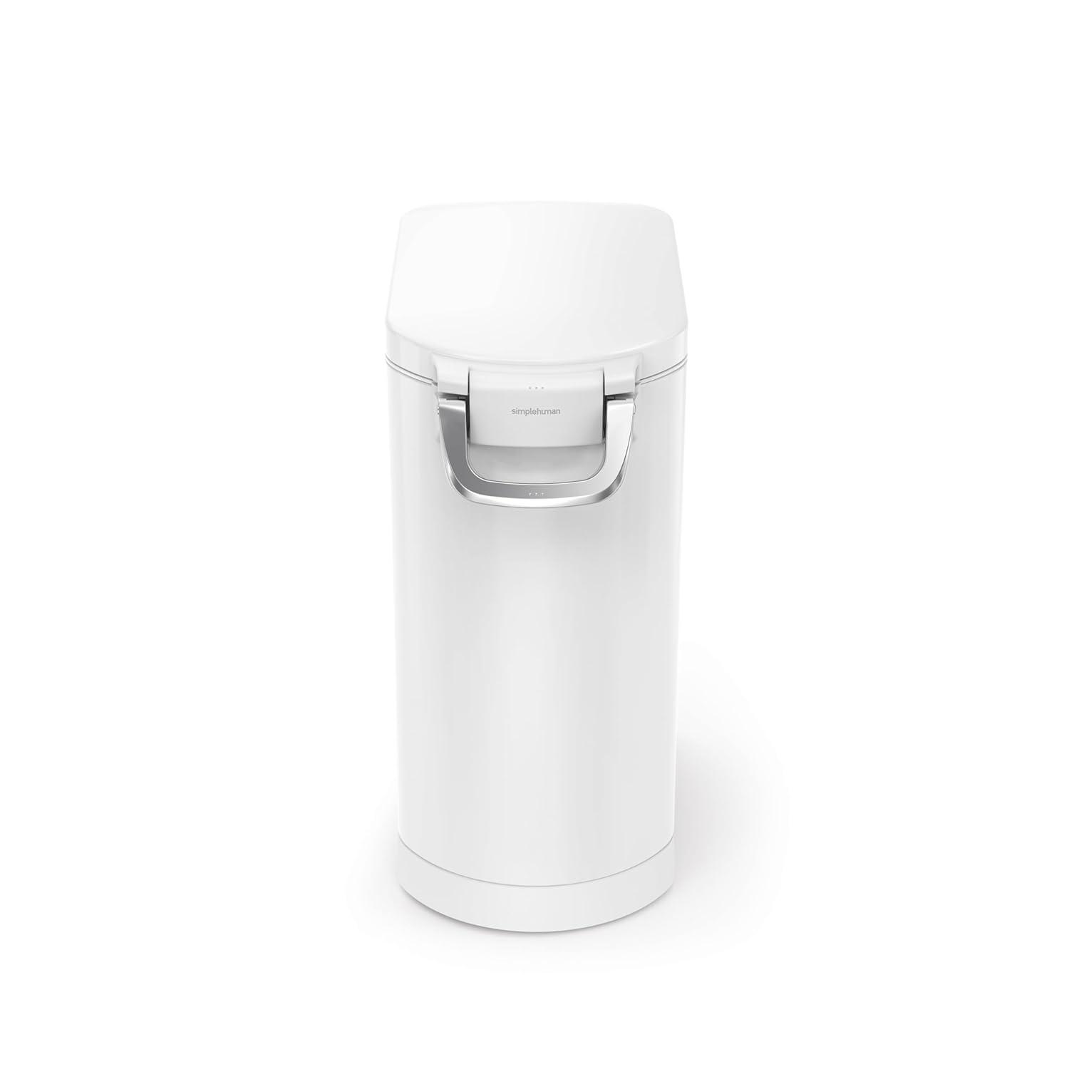 simplehuman Pet Food Storage Container Stainless Steel for Dog Food, Cat Food, and Bird Feed