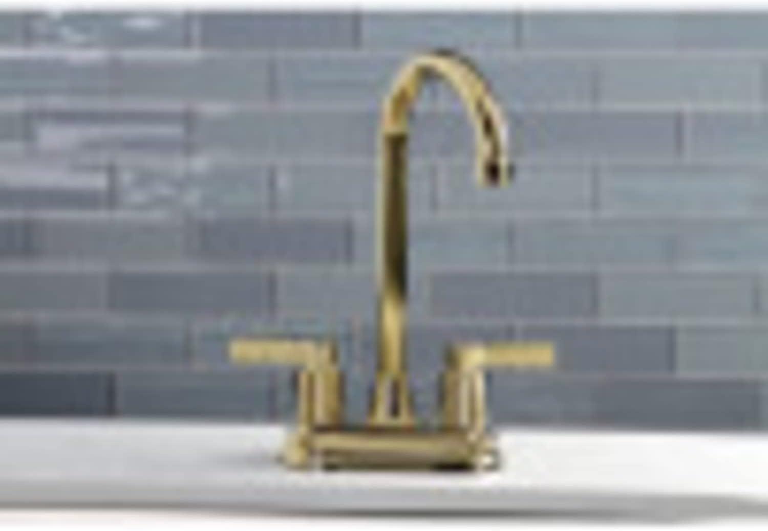 NuvoFusion Sleek Polished Nickel 4" Bar Faucet